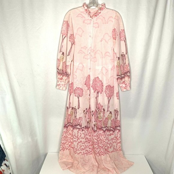 Sears Pink Patterned Robe - Picture 1 of 12